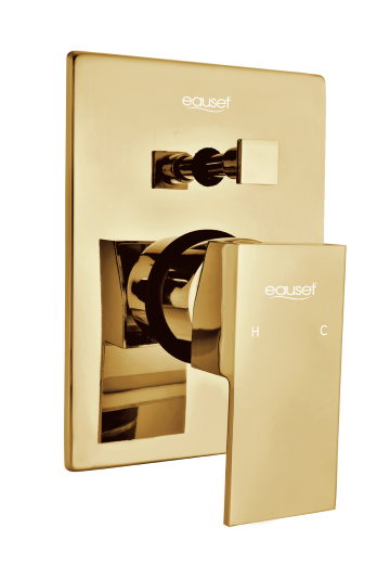 Concealed Diverter High Flow (Upper Trim + Handle) - Gold