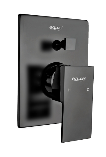 Concealed Diverter High Flow (Upper Trim + Handle) - Matt Black