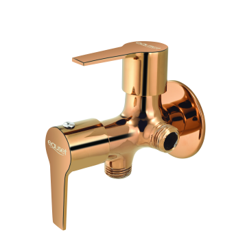 Two Way Angle Valve - Rose Gold