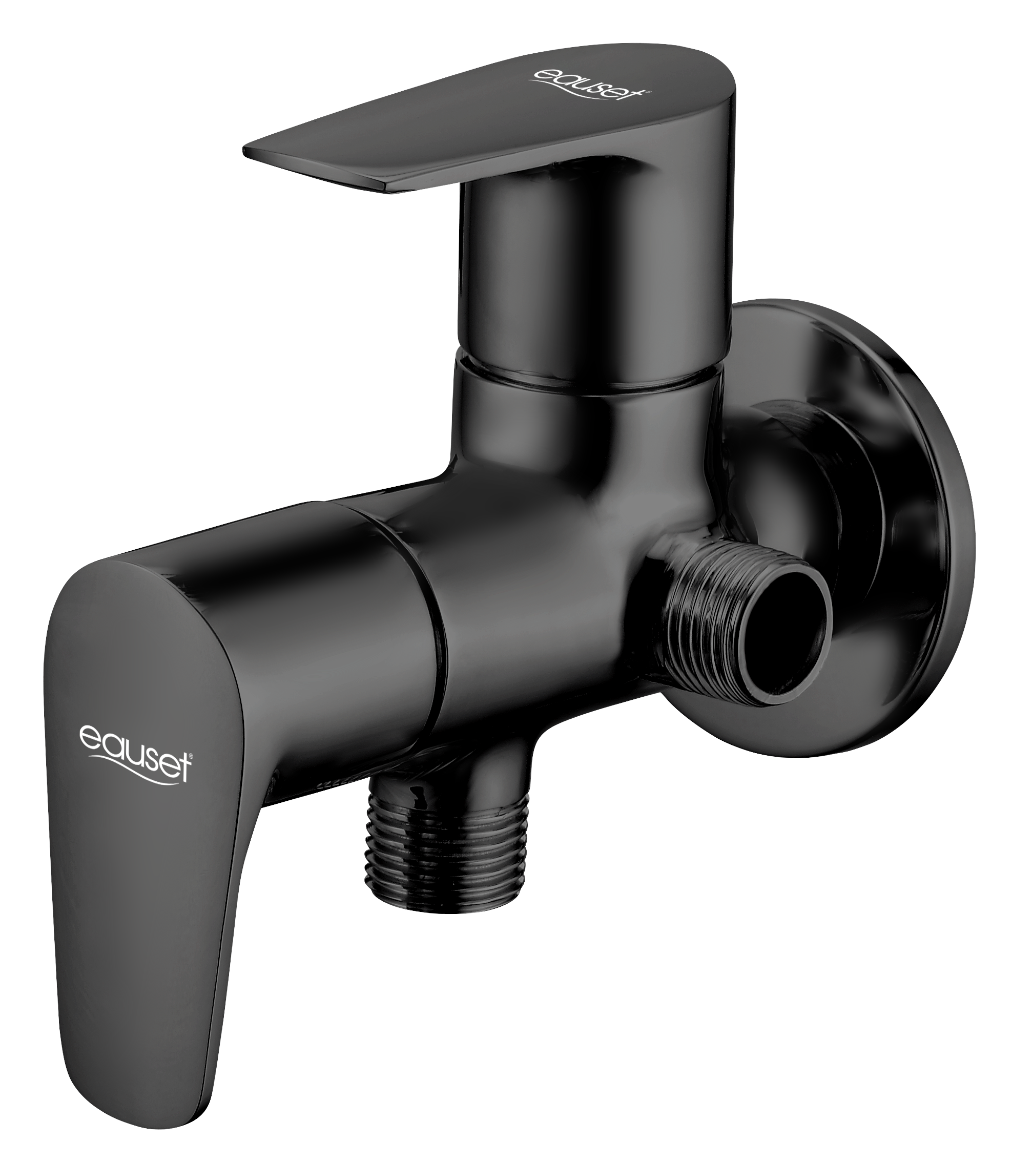 Two Way Angle Valve - Matt Black