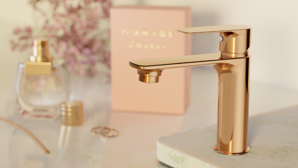 ROSE GOLDCrafted for distinction, Otra Rose Gold brings warm luxury to the forefront of modern bathrooms.