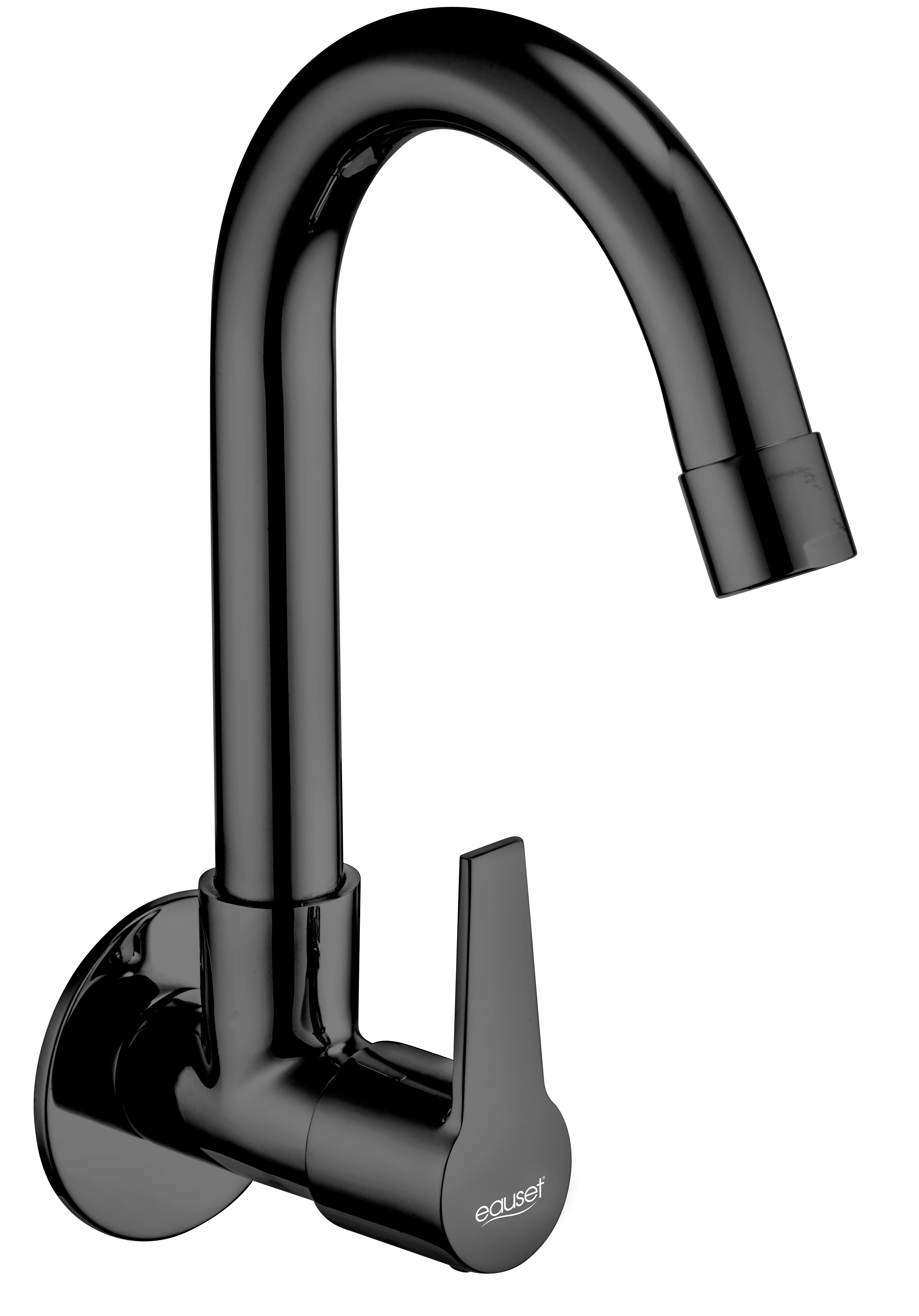 Sink Cock with Swinging Spout - Wall Mounted