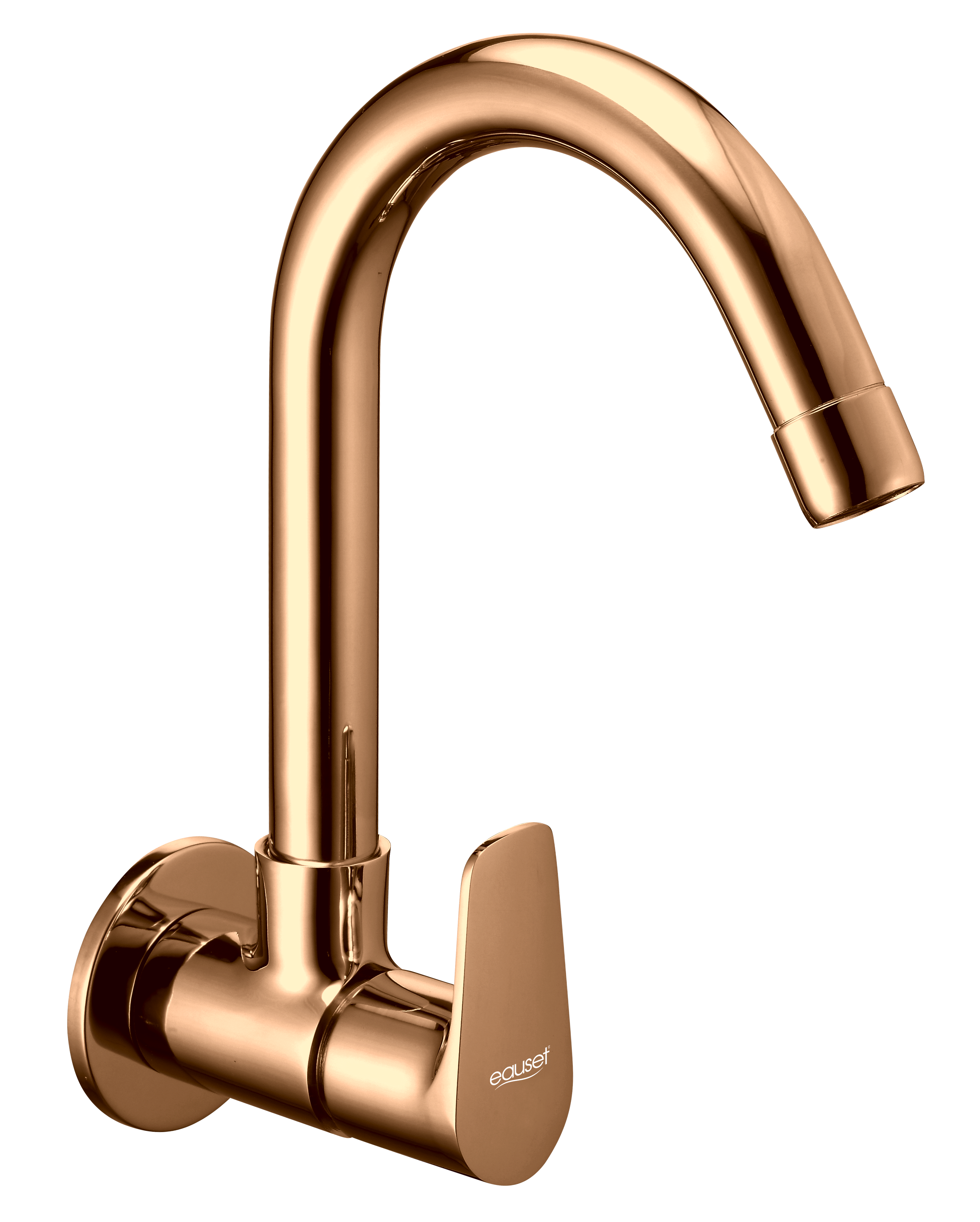 Sink Cock with Swinging Spout - Wall Mounted