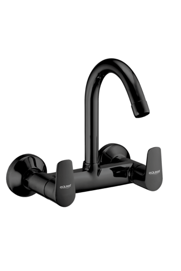 Sink Mixer with Swinging Spout - Wall Mounted